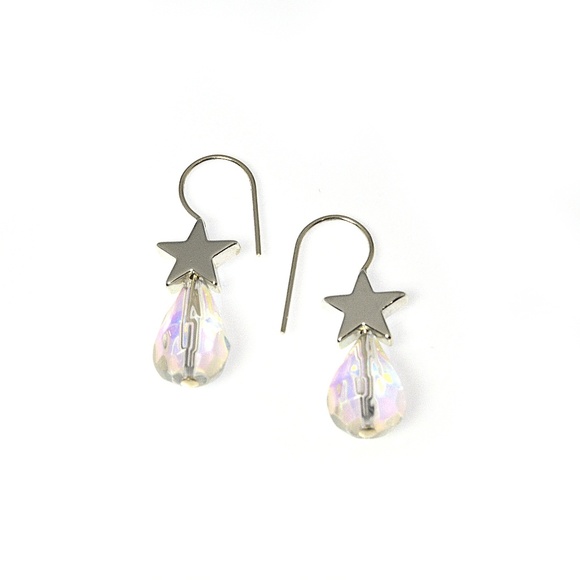 Silver star earrings - Picture 1 of 1